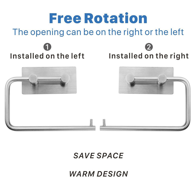 1*Stainless Steel Bathroom Toilet Paper Holder Tissue Roll Bar Wall Mounted New