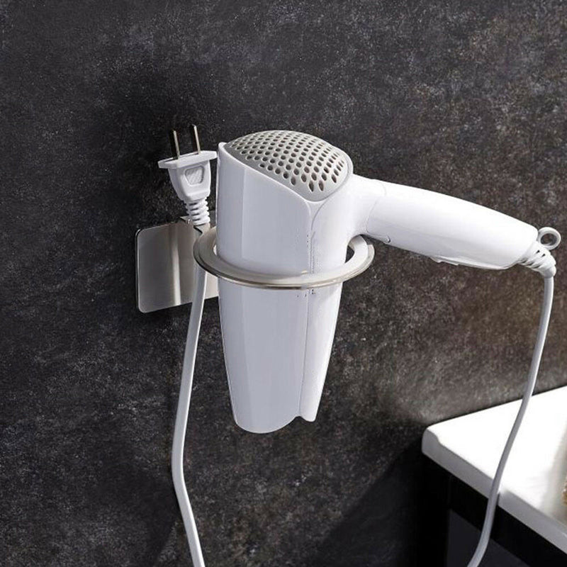 Durable Hair Dryer Holder Wall Mounted Bathroom Storage Organizer Hanger