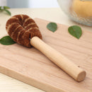 2Pcs/set Family Wooden Handle Dishwashing Cleaning Brush Functionary