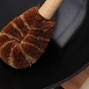 2Pcs/set Family Wooden Handle Dishwashing Cleaning Brush Functionary