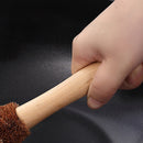 2Pcs/set Family Wooden Handle Dishwashing Cleaning Brush Functionary