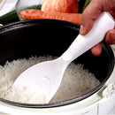 3*Kitchen Dotted White Plastic Flat Rice Scoop Paddle Meal Spoon Tool New Hot