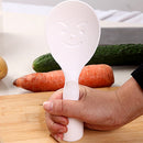 3*Kitchen Dotted White Plastic Flat Rice Scoop Paddle Meal Spoon Tool New Hot