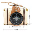 10*Paper Candy Present Gift Box Bag with Compass Travel Theme Wedding Gift Hot