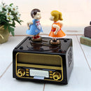 Couple Kiss Music Box Birthday Gift Party Supply Music Diy Radio Shape 1x New