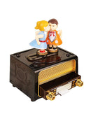Couple Kiss Music Box Birthday Gift Party Supply Music Diy Radio Shape 1x New