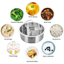 1 pc Multifunctional Rice Cooker Stainless Steel Food Steamer High Quality