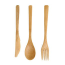 7pcs Mini Portable Travel Bamboo Coffee Tea Spoon Teaspoon Tableware Set