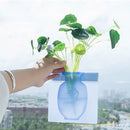 3x Home Suction Cup Wall Mounted Plant Holder Decorative Flower Container Decor