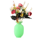 Wall Mounted Silicone Vase with Suction Cups Easy Install Floret Bottle Decor