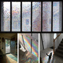 Tinted No Glue Static Privacy Window Rainbow Films for Stained Glass Durable
