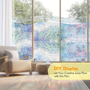 Tinted No Glue Static Privacy Window Rainbow Films for Stained Glass Durable