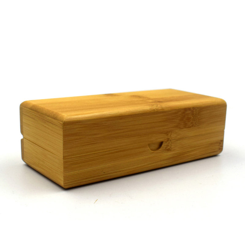 Cylindrical Sunglasses Case Bamboo Wood Box For Eyewear New Hot