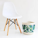 1 * Cotton Rope Storage Basket Natural Woven Container Laundry Hamper Useful