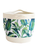 1 * Cotton Rope Storage Basket Natural Woven Container Laundry Hamper Useful