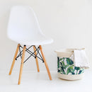 1 * Cotton Rope Storage Basket Natural Woven Container Laundry Hamper Useful