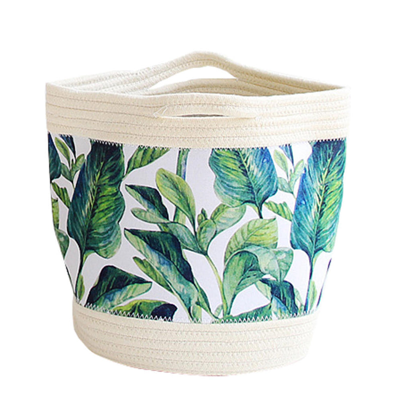 1 x Cotton Rope Storage Basket Natural Woven Container Laundry Hamper Fashion