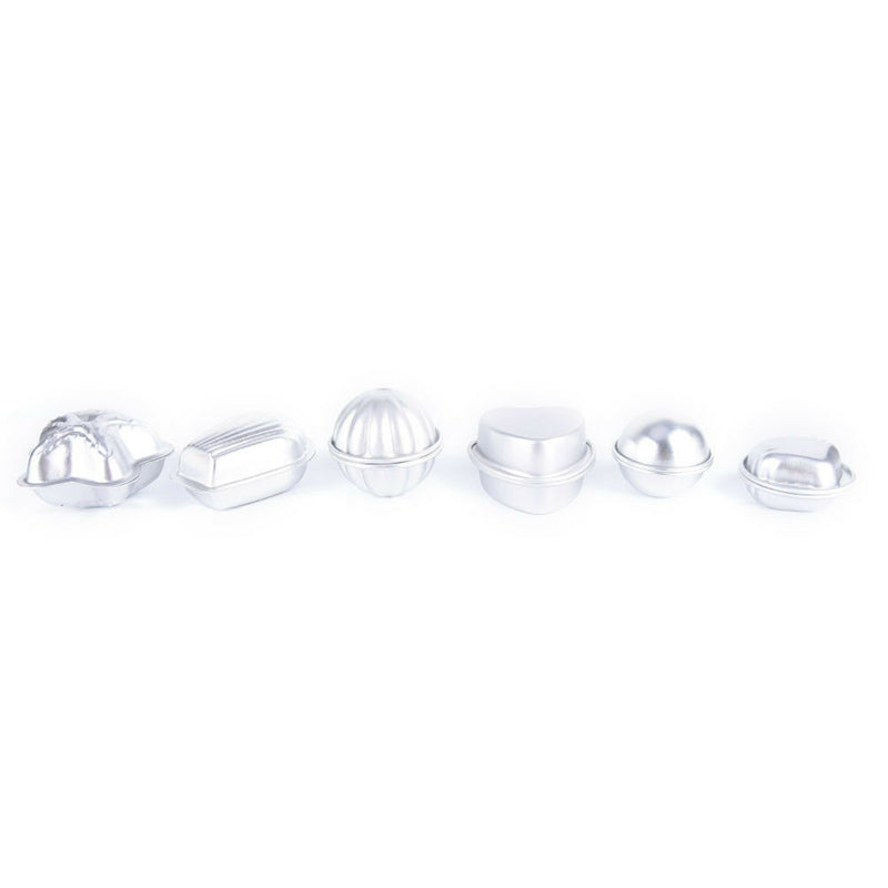 12pcs DIY Metal Bath Bomb Mold Alloy Bomb Mould Crafting Handmade Soap Tools