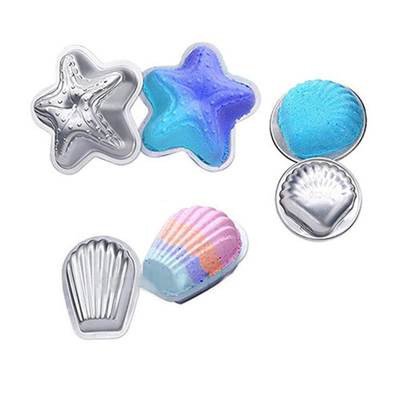 12pcs DIY Metal Bath Bomb Mold Alloy Bomb Mould Crafting Handmade Soap Tools