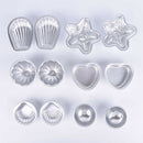 12pcs DIY Metal Bath Bomb Mold Alloy Bomb Mould Crafting Handmade Soap Tools
