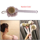 Long Handle Soft Hair Shower Brush Bath Ball Back Cleaning Massage Scrubber Bump