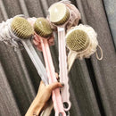 Long Handle Soft Hair Shower Brush Bath Ball Back Cleaning Massage Scrubber Bump