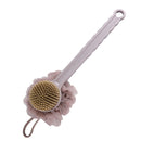 Long Handle Soft Hair Shower Brush Bath Ball Back Cleaning Massage Scrubber Bump