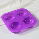 4 Round Silicone Soap Mold Candle Molds Mould For Candy Craft DIY