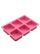 6-Soap Mold Cake Candy Chocolate Cookies Baking Mold Ice Cube Silicone Mould
