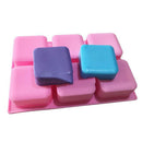 6-Soap Mold Cake Candy Chocolate Cookies Baking Mold Ice Cube Silicone Mould
