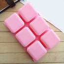 6-Soap Mold Cake Candy Chocolate Cookies Baking Mold Ice Cube Silicone Mould