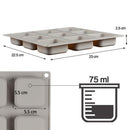 1 * Silicone 9-Cavity Square Soap Cake ice Mold Mould Tray For Homemade Durable