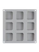 9-Square Soap mould Cake Mold Flexible Silicone Mould For Candy Soap Ice tray