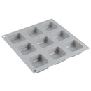 9-Square Soap mould Cake Mold Flexible Silicone Mould For Candy Soap Ice tray
