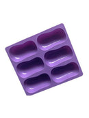 Silicone 6-Cavity Oval Soap Making Mold Tray Chocolate Cake Baking Mold New Hot