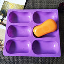 Oval Cake Mold Soap Mold Silicone Mold For Candy Lattice Ice Tray Handmade Craft