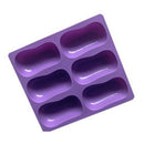 Oval Cake Mold Soap Mold Silicone Mold For Candy Lattice Ice Tray Handmade Craft