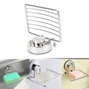 1 pcs Suction Soap Dish Sponge Holder Bathroom Shower Kitchen Tool New