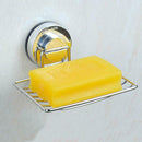 1 pcs Suction Soap Dish Sponge Holder Bathroom Shower Kitchen Tool New