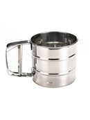 1 * Flour Sifter Stainless Steel Manual Sugar Sifter Hand Crank Shaker Sieve Hot