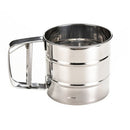 1 * Flour Sifter Stainless Steel Manual Sugar Sifter Hand Crank Shaker Sieve Hot