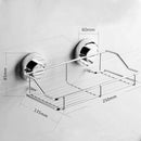 Suction Cup Adhesive Wall Mounted Bathroom shelf Households Rack Durable