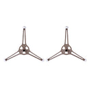 2pcs Microwave Oven Triangle Shaped Tray For Microwave Parts Flat Glass Plate