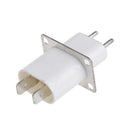 5X Electronic Microwave Oven Magnetron Filament 4 Pin Socket Converter White