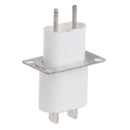 5X Electronic Microwave Oven Magnetron Filament 4 Pin Socket Converter White