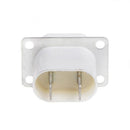 5X Electronic Microwave Oven Magnetron Filament 4 Pin Socket Converter White