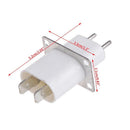 5X Electronic Microwave Oven Magnetron Filament 4 Pin Socket Converter White