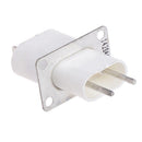 5X Electronic Microwave Oven Magnetron Filament 4 Pin Socket Converter White