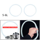 2pcs Pressure Cookers White Rubber Gasket Sealing Ring 24cm 5-6L