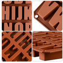26-Cavity 26 Alphabet Biscuit Chocolate Mould Mousse Cake Dessert Baking Tool